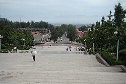 南门眺望秦岭 - panoramio